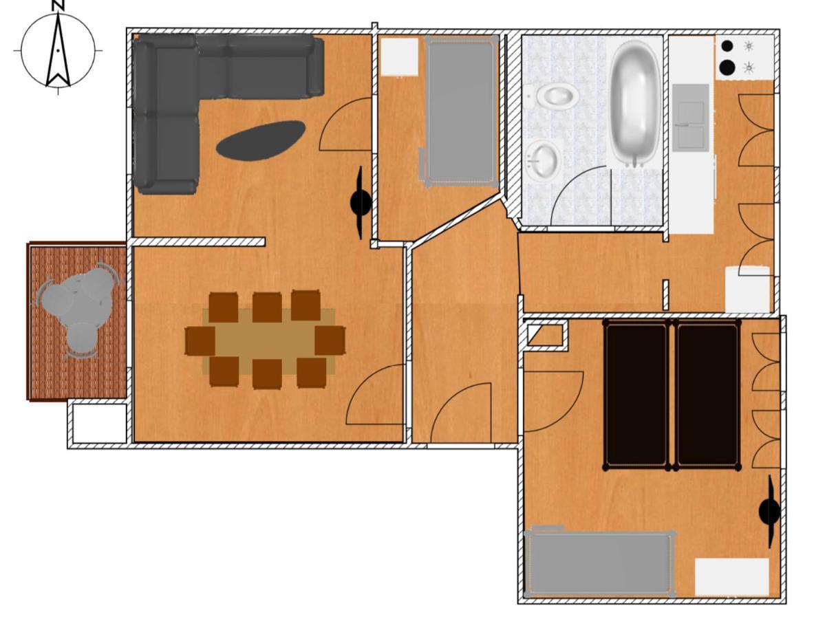Jena City Apartment, Balkon, Sonnig, Wifi, Parkplaetze, Naehe Zentrum 외부 사진